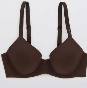 Aerie SMOOTHEZ Full Coverage Lightly Lined Bra brown 32DD